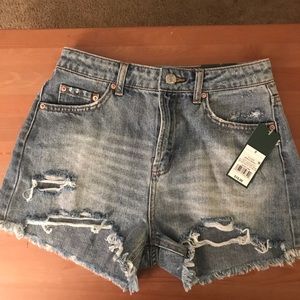Wild Fable medium wash high rise shorts